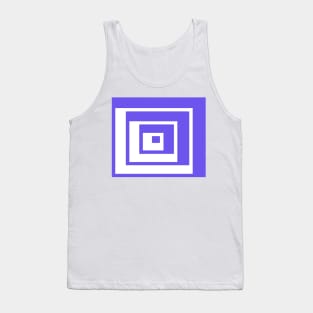 Abstract geometric pattern - blue and white. Tank Top